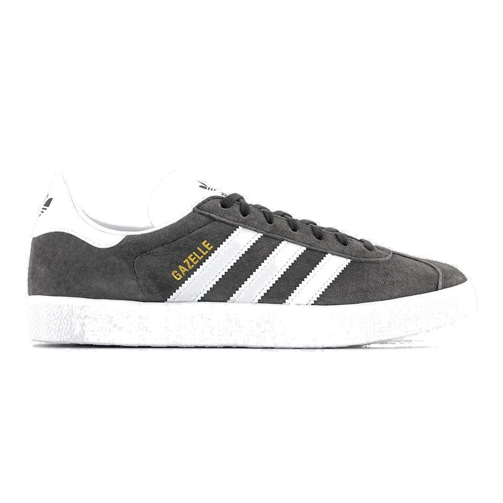 ADIDAS GAZELLE (DARK GREY HEATHER/WHITE/GOLD METALLIC) — Style BB5480