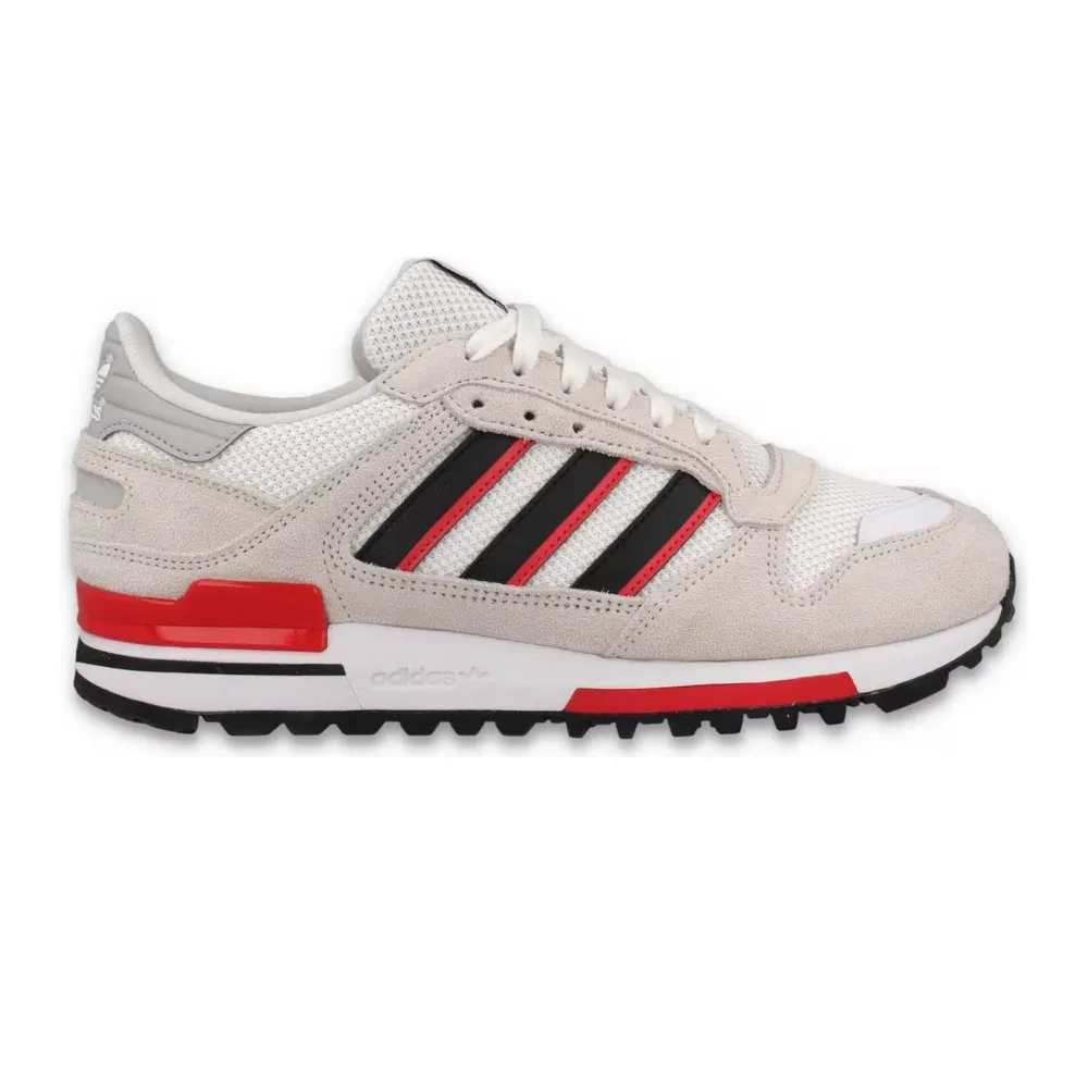 ADIDAS ORIGINALS ZX 600 (CLOUD WHITE/CORE BLACK/SEMI LUCID RED) — Style IH6536