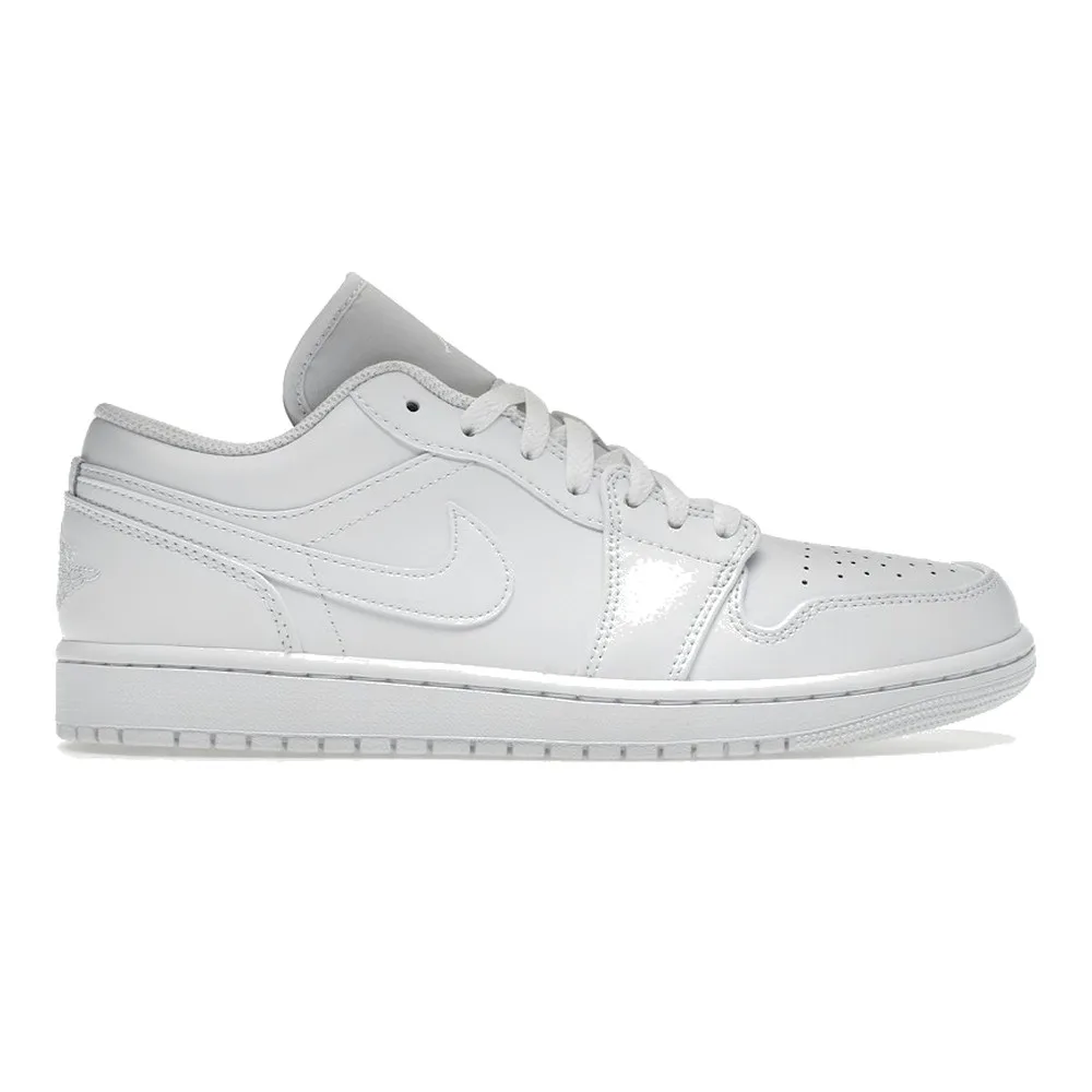 AIR JORDAN 1 LOW (WHITE/WHITE/WHITE) — Style 553558-136