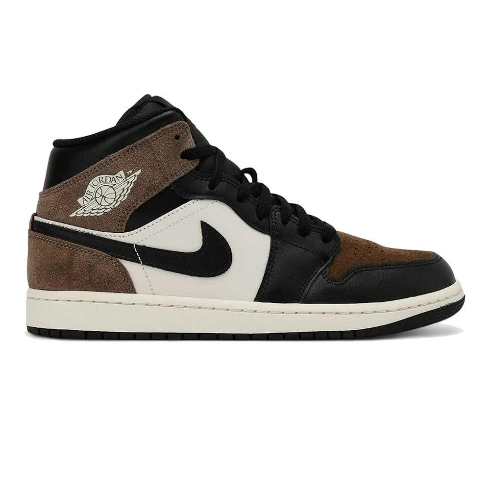 AIR JORDAN 1 MID (BLACK/PHANTOM/PALOMINO) — Style DQ8426-007