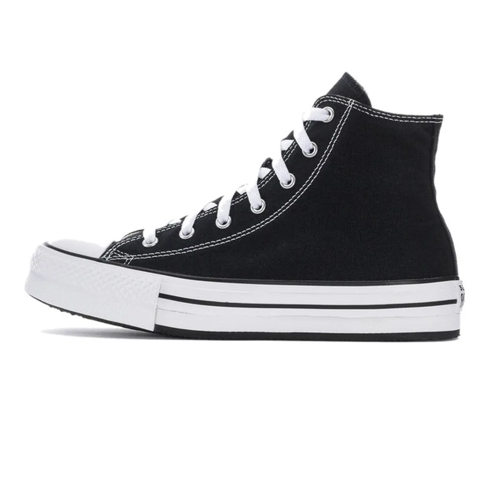 CONVERSE CHUCK TAYLOR ALL STAR EVA LIFT PLATFORM HIGH TOP (BIG KIDS) (BLACK/WHITE/BLACK) — Style 272855F