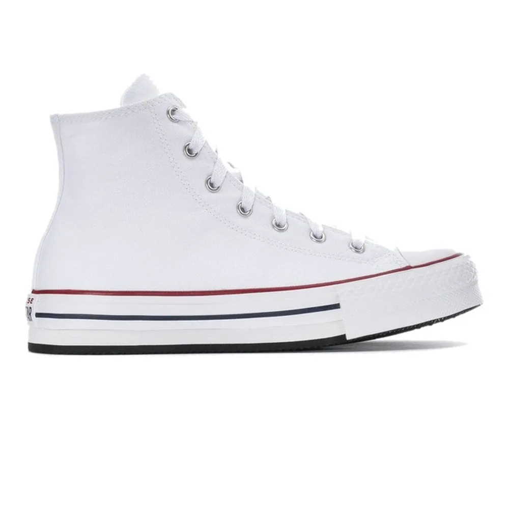 CONVERSE CHUCK TAYLOR ALL STAR EVA LIFT PLATFORM HIGH TOP (BIG KIDS) (WHITE/GARNET/NAVY) — Style 272856F