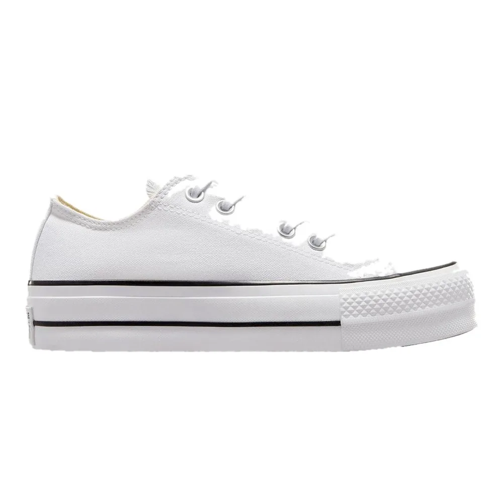 CONVERSE CHUCK TAYLOR ALL STAR LIFT PLATFORM LOW TOP (WOMEN) (WHITE/BLACK/WHITE) — Style 560251F