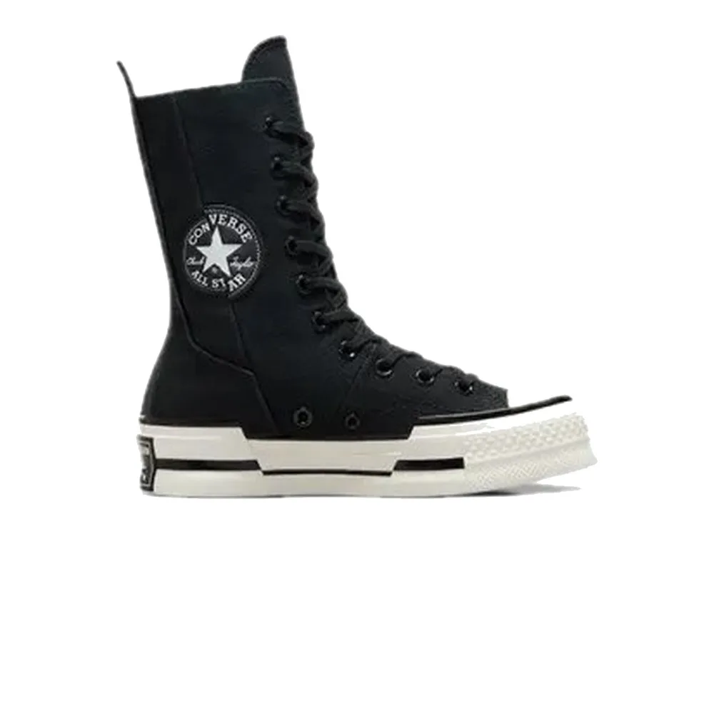 CONVERSE WOMEN'S CHUCK 70 PLUS X-HI (BLACK/WHITE/EGRET) — Style A10361C