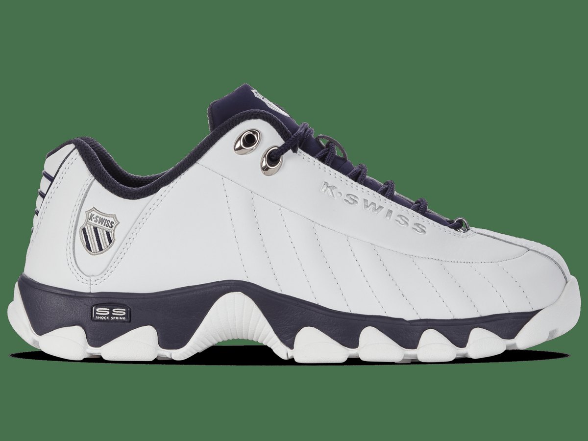 K-SWISS MEN'S ST329 CMF (WHITE/PEACOAT/WHITE) — Style 03426-969-M