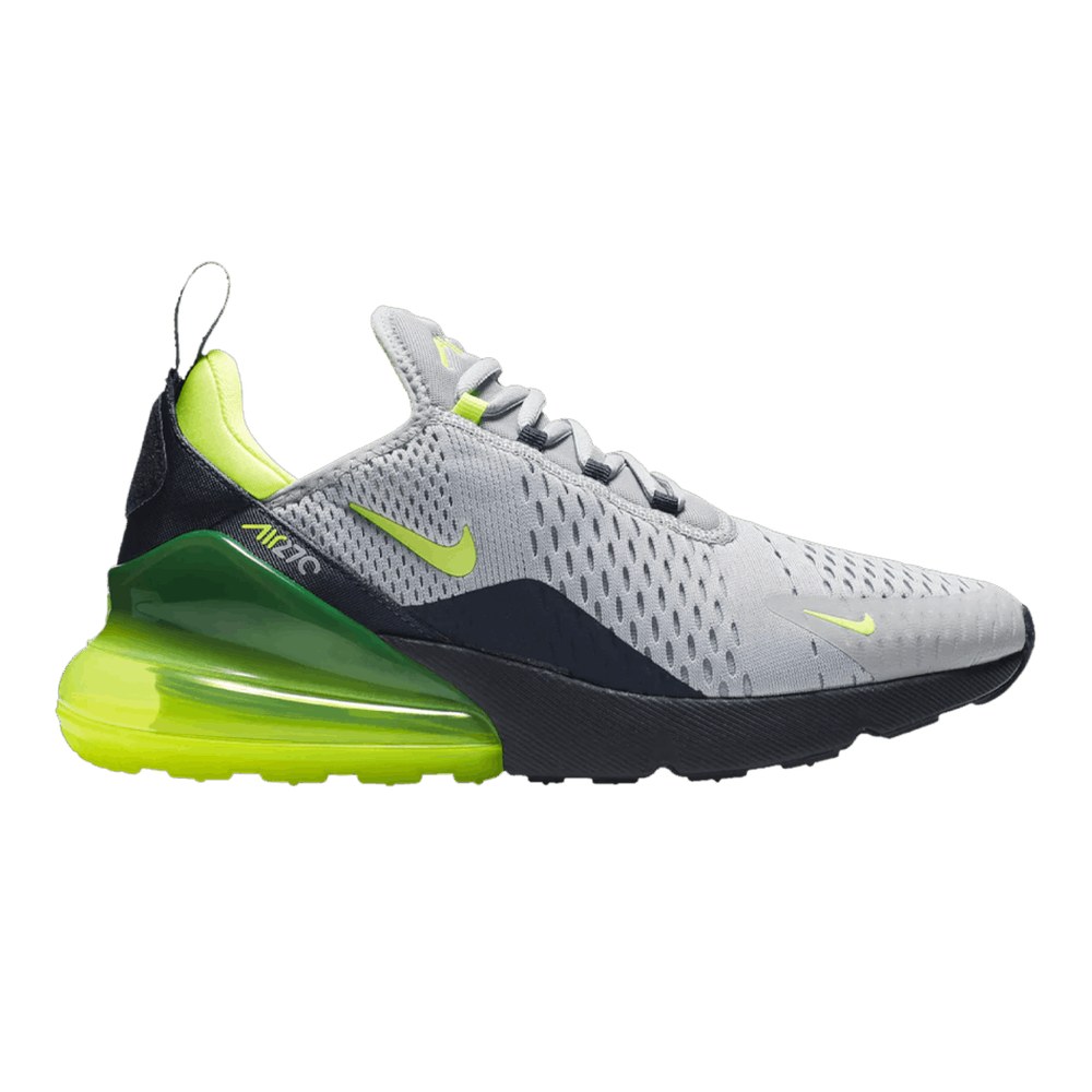 NIKE AIR MAX 270 (WOLF GREY/VOLT-OBSIDIAN) — Style CD7790-001