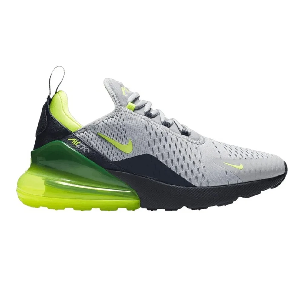 NIKE AIR MAX 270 (WOLF GREY/VOLT-OBSIDIAN) — Style CD7790-001