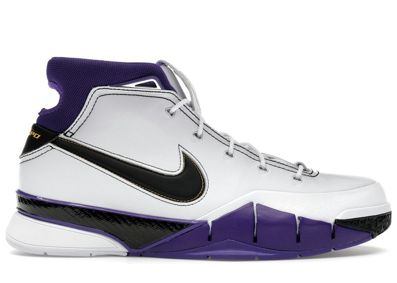 NIKE KOBE 1 PROTRO '81 POINTS' (UNISEX) (WHITE/BLACK/COURT PURPLE) — Style IM0542-100