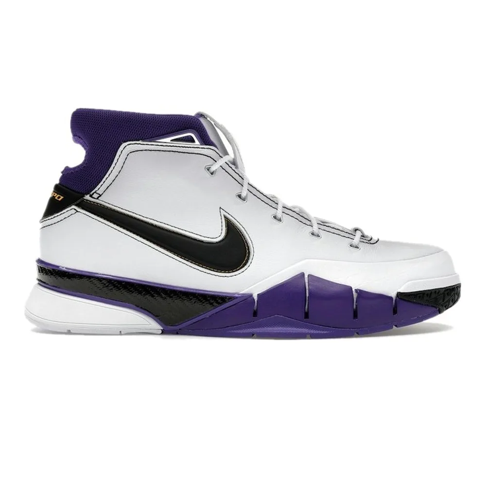 NIKE KOBE 1 PROTRO '81 POINTS' (UNISEX) (WHITE/BLACK/COURT PURPLE) — Style IM0542-100