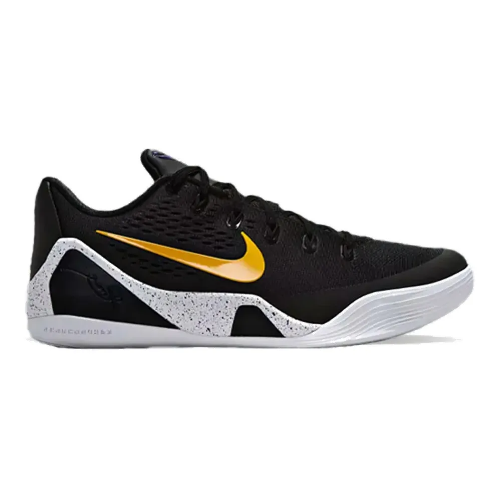 NIKE KOBE 9 ELITE LOW EM PROTRO 'LAKERS AWAY' (UNISEX) (BLACK/UNIVERSITY GOLD/WHITE) — Style IH1401-002