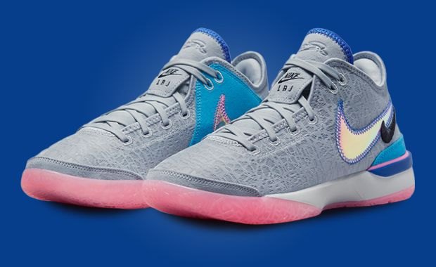 NIKE ZOOM LEBRON NXXT GEN '1984' (UNISEX) (WOLF GREY/PINK SPELL-HYPER ROYAL-BLUE LIGHTNING-PHOTON DUST-BLACK) — Style DR8784-002