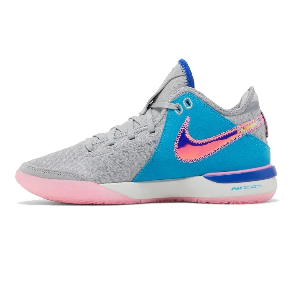 NIKE ZOOM LEBRON NXXT GEN '1984' (UNISEX) (WOLF GREY/PINK SPELL-HYPER ROYAL-BLUE LIGHTNING-PHOTON DUST-BLACK) — Style DR8784-002
