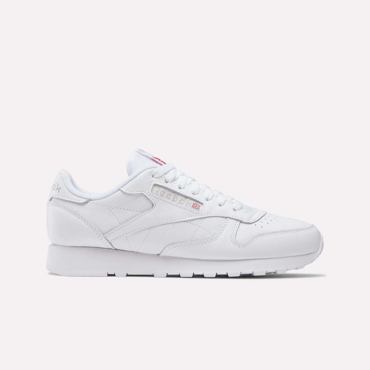 REEBOK CLASSIC LEATHER (UNISEX) (FOOTWEAR WHITE/FOOTWEAR WHITE/PURE GREY 3) — Style 100008492