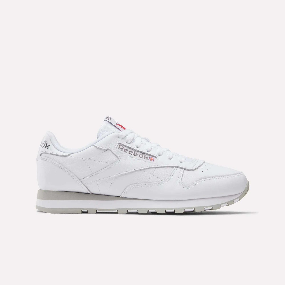 REEBOK CLASSIC LEATHER (UNISEX) (FOOTWEAR WHITE/PURE GREY 3/PURE GREY 7) — Style 100008789