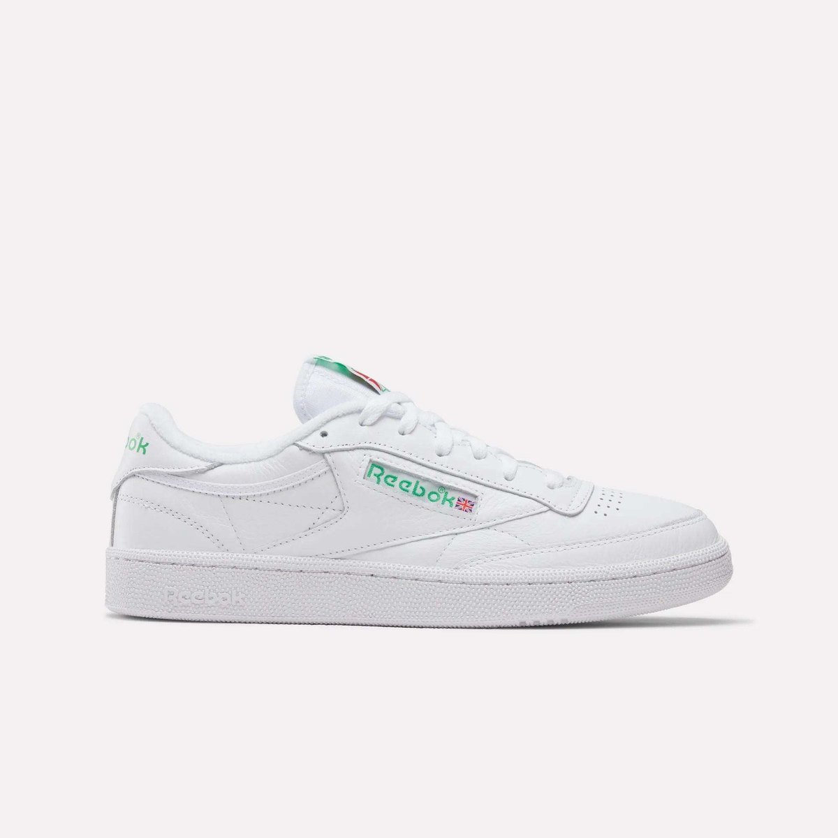 REEBOK CLUB C 85 (UNISEX) (WHITE/GREEN) — Style 100000155