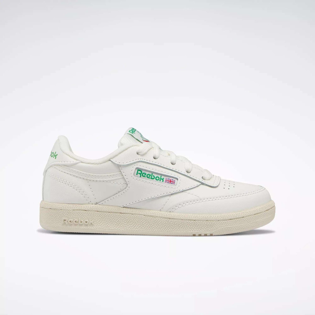 REEBOK CLUB C (LITTLE KIDS) (CHALK/CHALK/GLEN GREEN) — Style 100046748