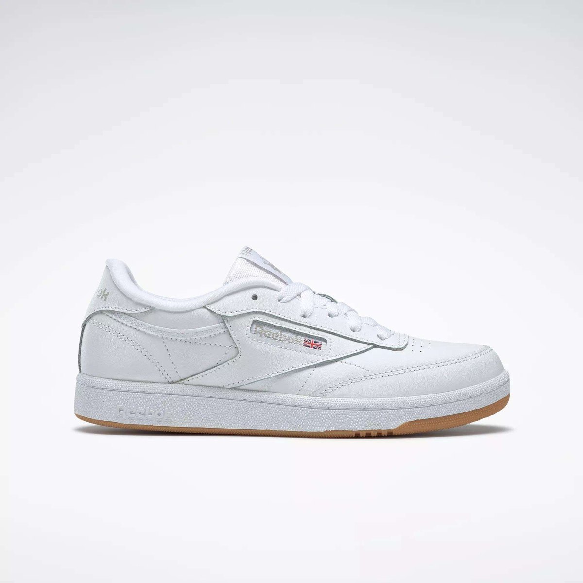 REEBOK CLUB C (BIG KIDS) (WHITE/GUM) — Style 100000213