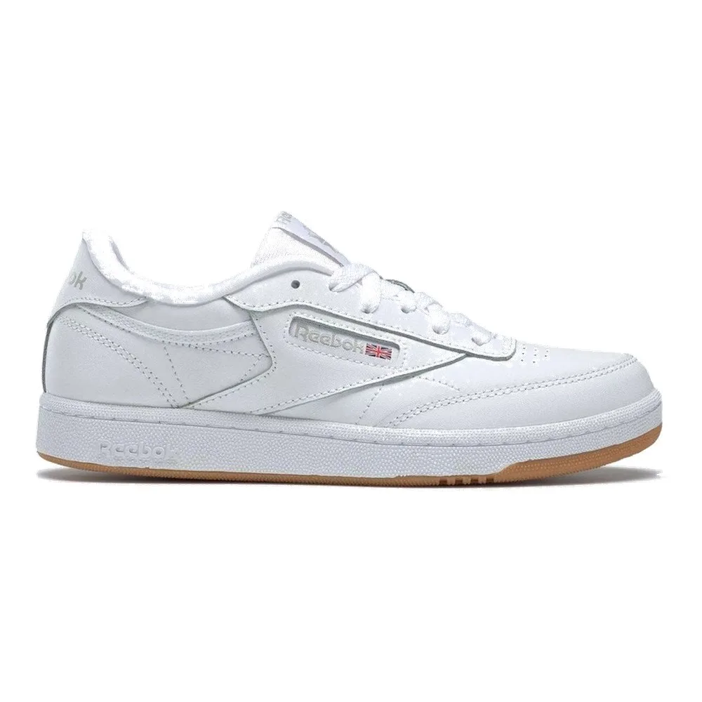 REEBOK CLUB C (BIG KIDS) (WHITE/GUM) — Style 100000213