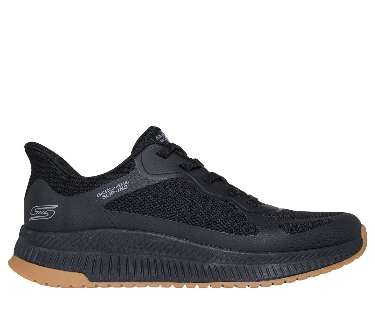 SKECHERS SLIP-INS: BOBS SPORT SQUAD CHAOS 4 (MEN) (BLACK) — Style 118423-BBK