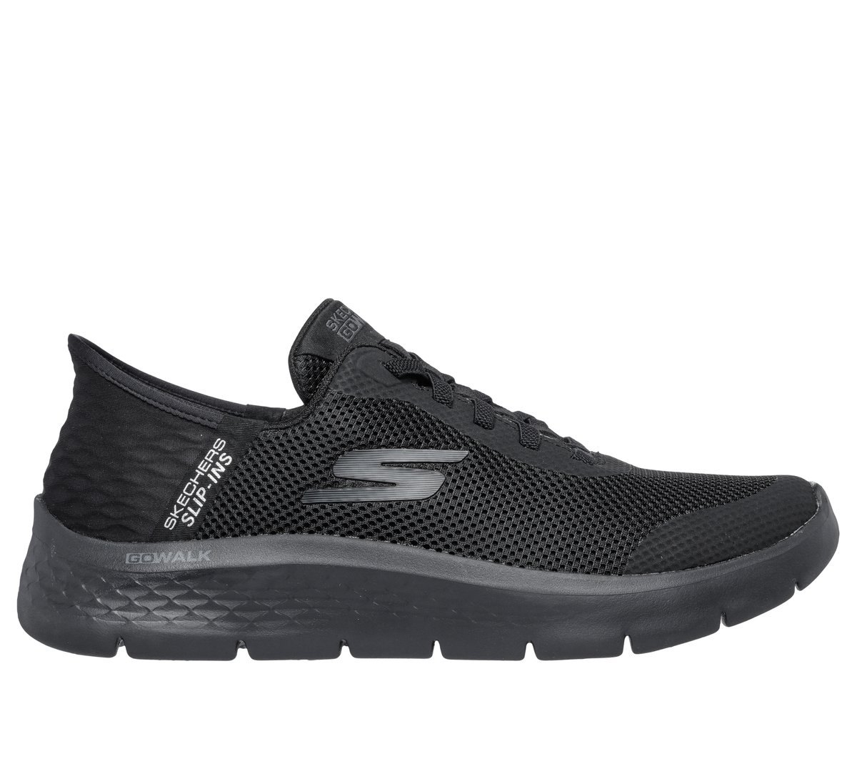 SKECHERS SLIP-INS: GO WALK FLEX - HANDS UP (MEN) (BLACK) — Style 216324-BBK