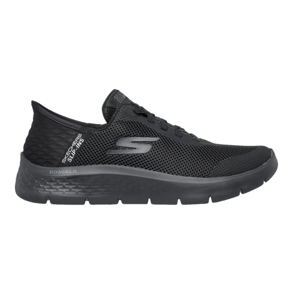 SKECHERS SLIP-INS: GO WALK FLEX - HANDS UP (MEN) (BLACK) — Style 216324-BBK