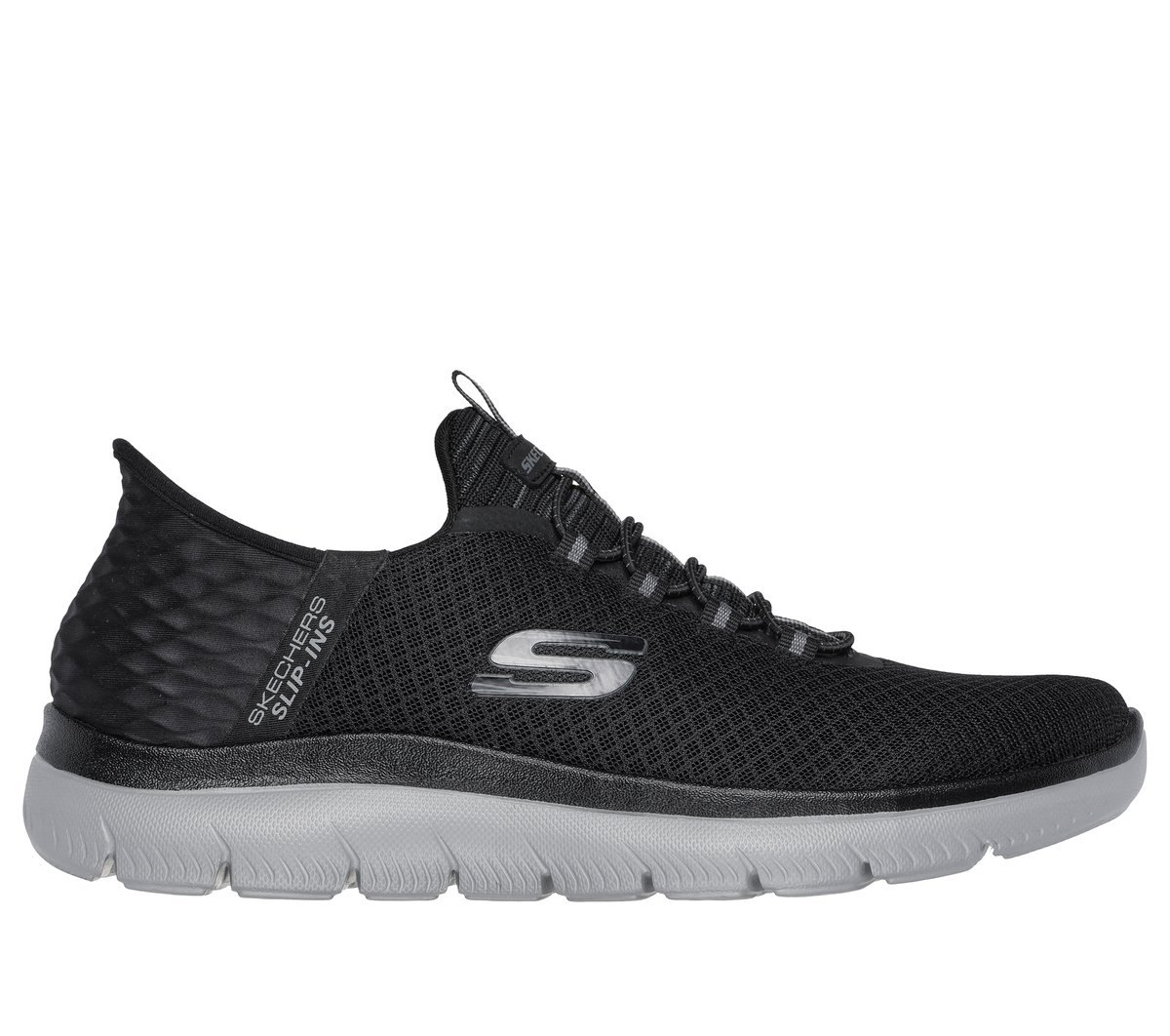 SKECHERS SLIP-INS: SUMMITS - HIGH RANGE (MEN) (BLACK/CHARCOAL) — Style 232457-BKCC