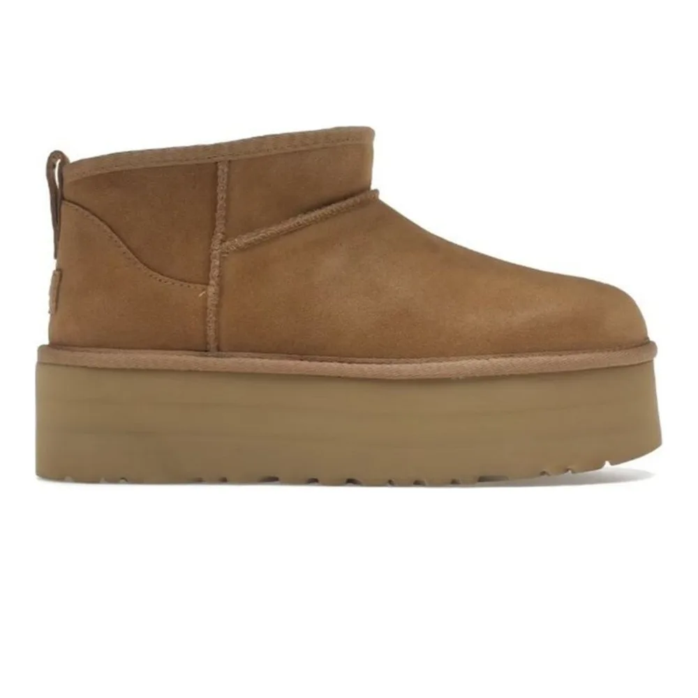 UGG CLASSIC ULTRA MINI PLATFORM (CHESTNUT)