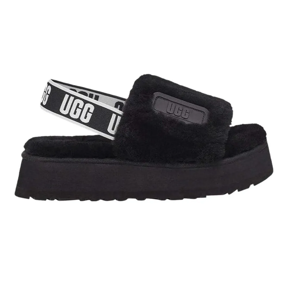 UGG DISCO SLIDE (BLACK) — Style 1112258-BLK