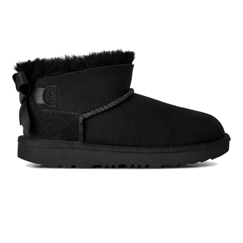 UGG KIDS' ULTRA MINI BAILEY BOW (BLACK) — Style 1185920K-BLK