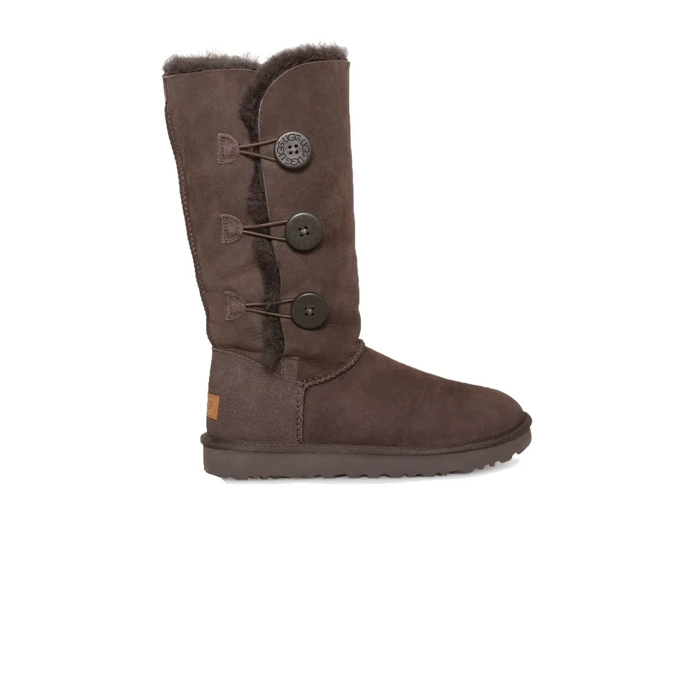UGG WOMEN'S BAILEY BUTTON TRIPLET II (CHOCOLATE) — Style 1016227-CHO