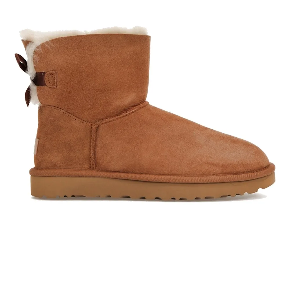 UGG WOMEN'S MINI BAILEY BOW II (CHESTNUT) — Style 1016501-CHE