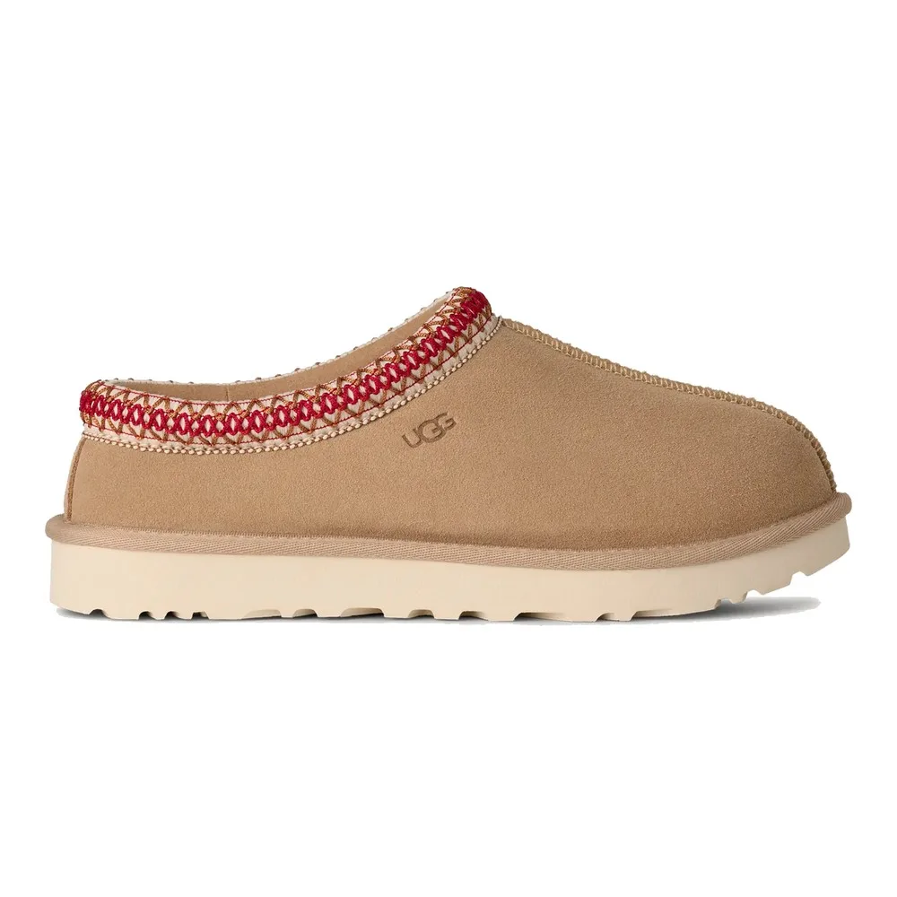 UGG WOMEN'S TASMAN II (SAND/DARK CHERRY) — Style 1174470-SDDR